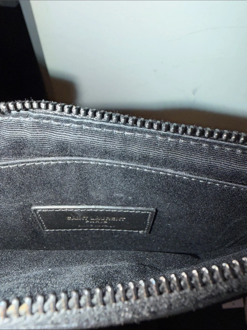 Saint Laurent Black Quilted Chevron YSL Continental Wallet - Picture 3 of 3
